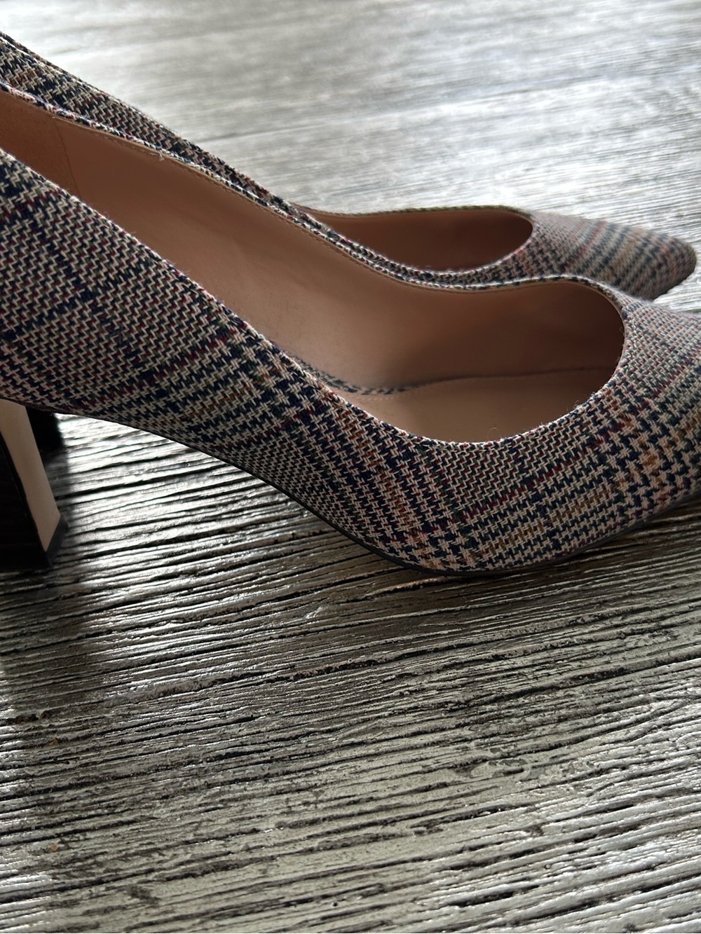 Cole Haan Multitone Plaid Pointed-Toe Flats - Picture 6 of 7